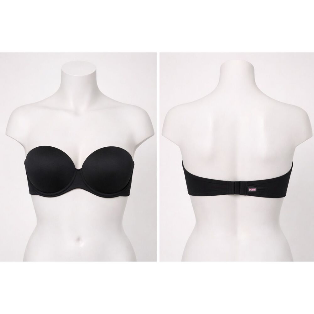 Victoria’s Secret PINK Wear Everywhere Multi-Way Push Up Bra 32DD Strapless #5